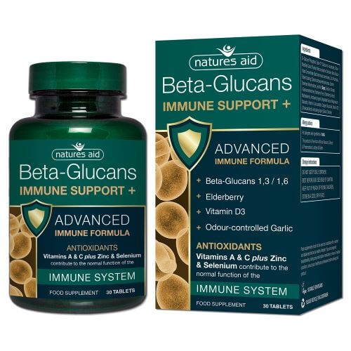 Zobrazit detail výrobku Natures Aid Beta Glukany+ na podporu Imunity 30 tablet + 2 měsíce na vrácení zboží