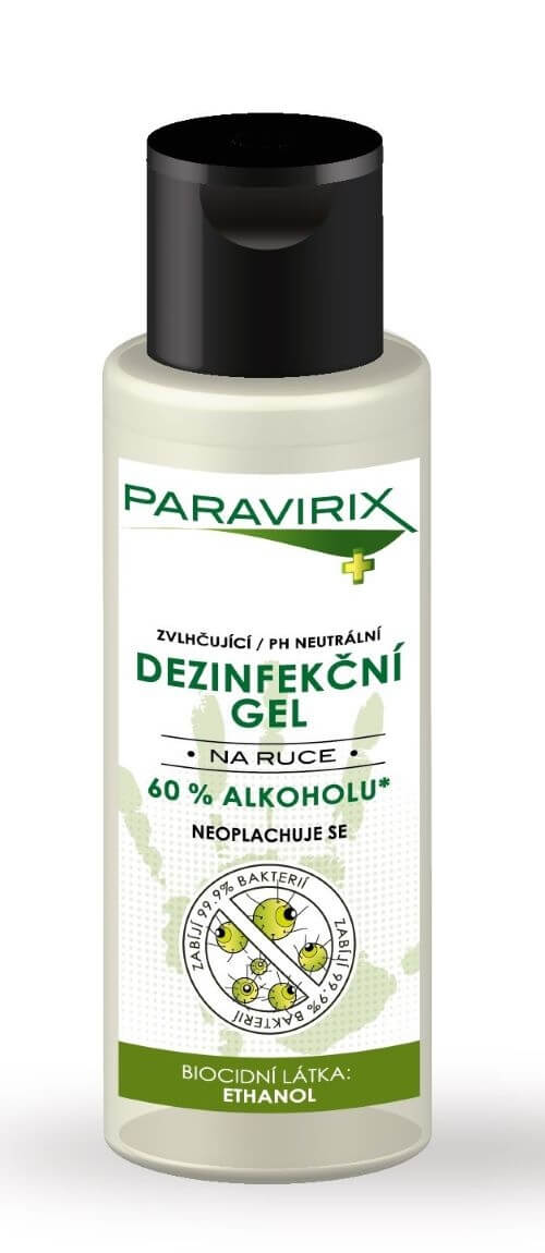 Zobrazit detail výrobku Paravirix Dezinfekční gel na ruce 50 ml + 2 měsíce na vrácení zboží