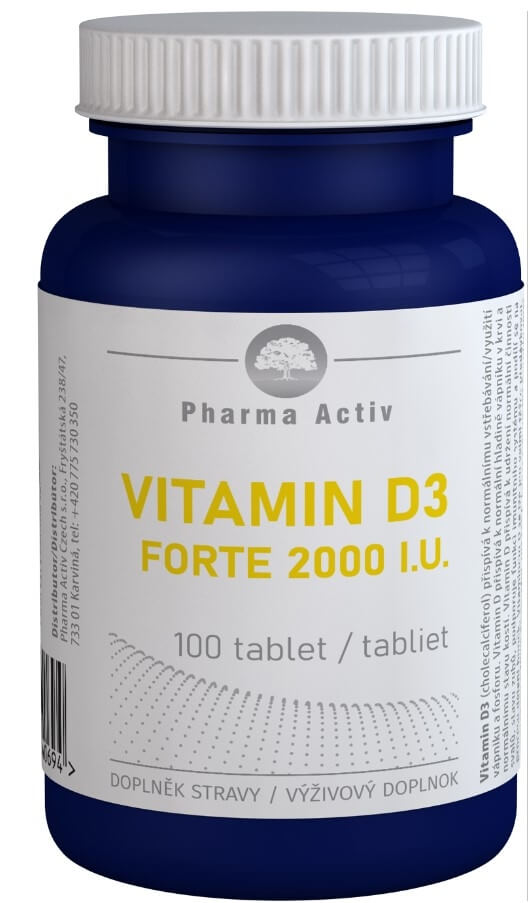 Pharma Activ Vitamin D3 Forte 2000 I.U. 100 tbl.