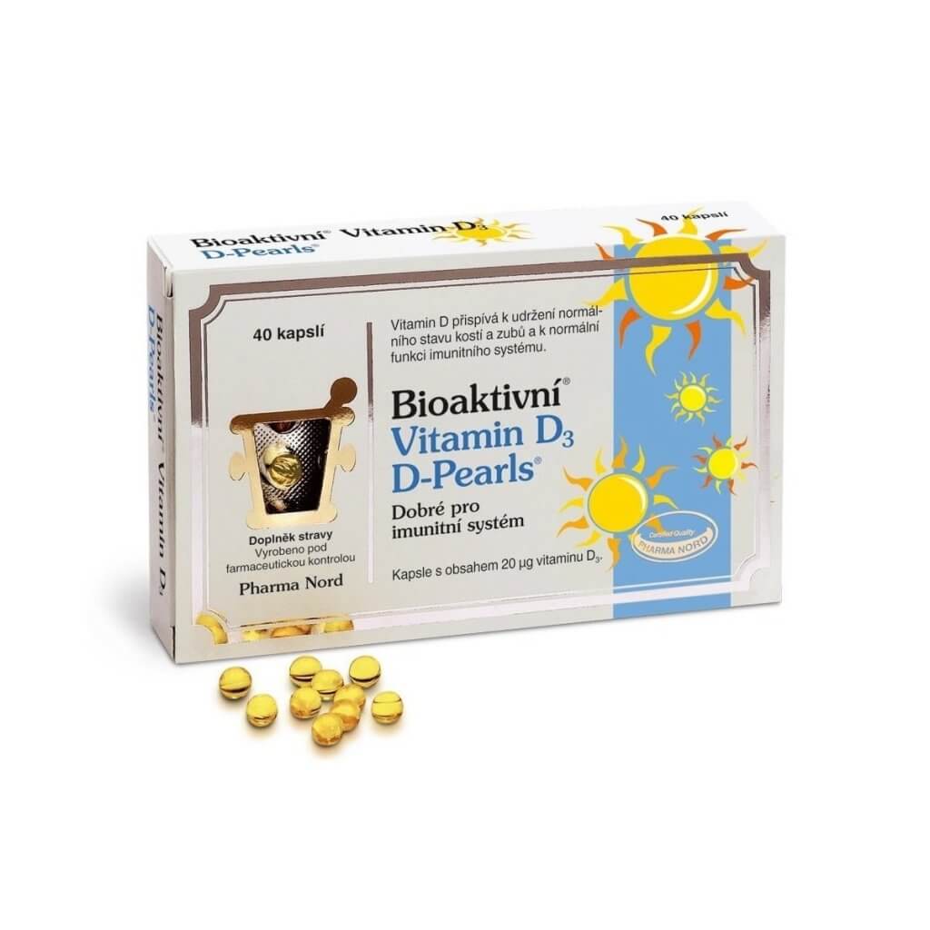 Pharma Nord Bioaktivní Vitamin D3 D-Pearls 40 kapslí