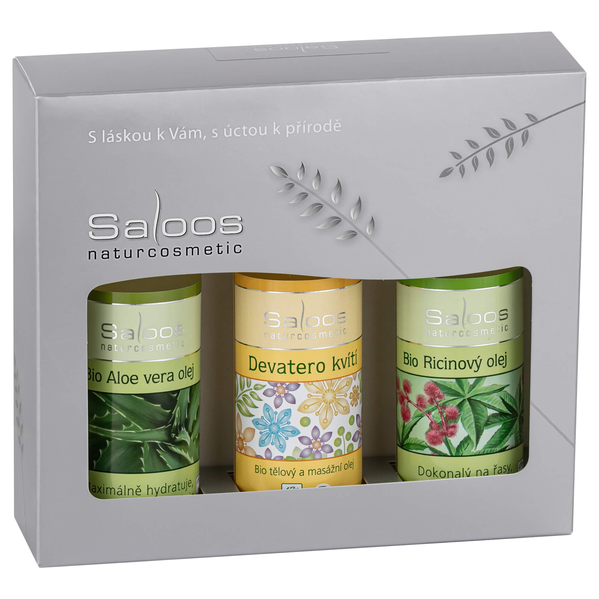 Zobrazit detail výrobku Saloos Dárkový balíček Ricin & Aloe Vera & Devatero kvítí