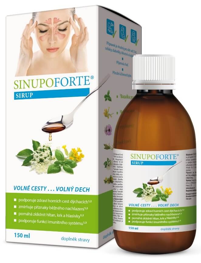 Zobrazit detail výrobku Simply You SINUPO Forte Sirup 150 ml + 2 měsíce na vrácení zboží