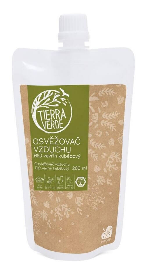 Zobrazit detail výrobku Tierra Verde Osvěžovač vzduchu – BIO vavřín kubébový - náhradní náplň 200 ml + 2 měsíce na vrácení zboží