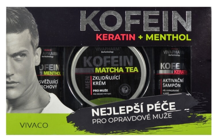Zobrazit detail výrobku Vivaco Dárková kazeta keratin a kofein pro muže