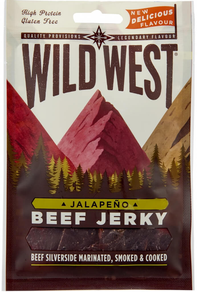 Zobrazit detail výrobku Wild West Beef Jerky Jalapeno 25 g + 2 měsíce na vrácení zboží
