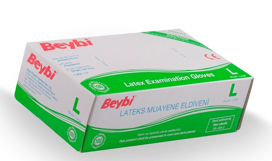 Zobrazit detail výrobku Beybi Rukavice latex L 100 ks + 2 měsíce na vrácení zboží