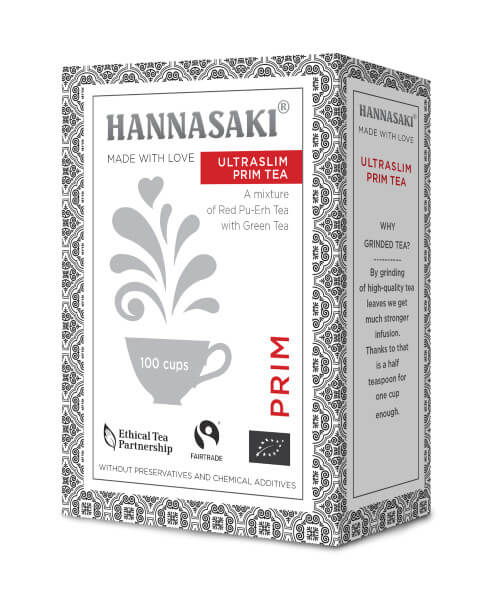 Zobrazit detail výrobku Čaje Hannasaki Hannasaki Ultraslim PRIM 50 g + 2 měsíce na vrácení zboží