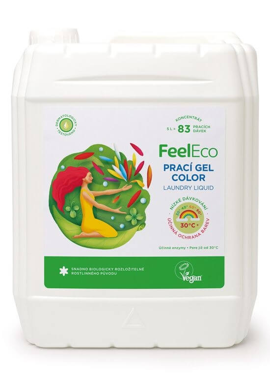 Zobrazit detail výrobku Feel Eco Prací gel color 5 l - SLEVA - poškozené víčko + 2 měsíce na vrácení zboží
