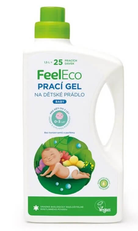 Zobrazit detail výrobku Feel Eco Prací gel Baby 1,5 l + 2 měsíce na vrácení zboží