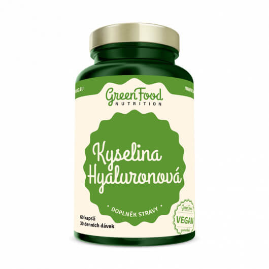Zobrazit detail výrobku GreenFood Nutrition Kyselina Hyaluronová 60 kapslí + 2 měsíce na vrácení zboží