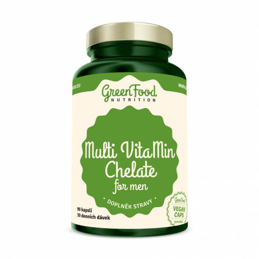 Zobrazit detail výrobku GreenFood Nutrition Multi VitaMin Chelát pro muže 90 kapslí