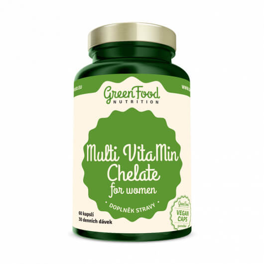 Zobrazit detail výrobku GreenFood Nutrition Multi VitaMin Chelát pro ženy 60 kapslí