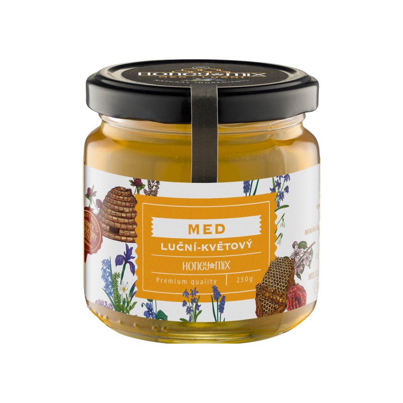 Zobrazit detail výrobku HoneyMix Med květový luční 250 g Zobrazit detail výrobku HoneyMix Med květový luční 250 g