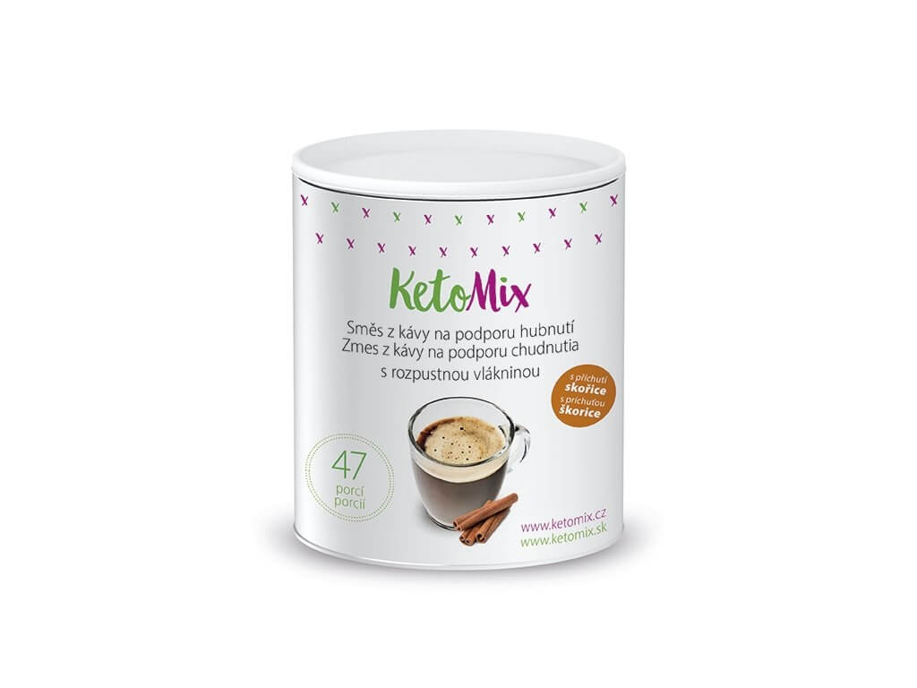 Zobrazit detail výrobku KetoMix Instantní káva na podporu hubnutí s příchutí skořice 94 g + 2 měsíce na vrácení zboží
