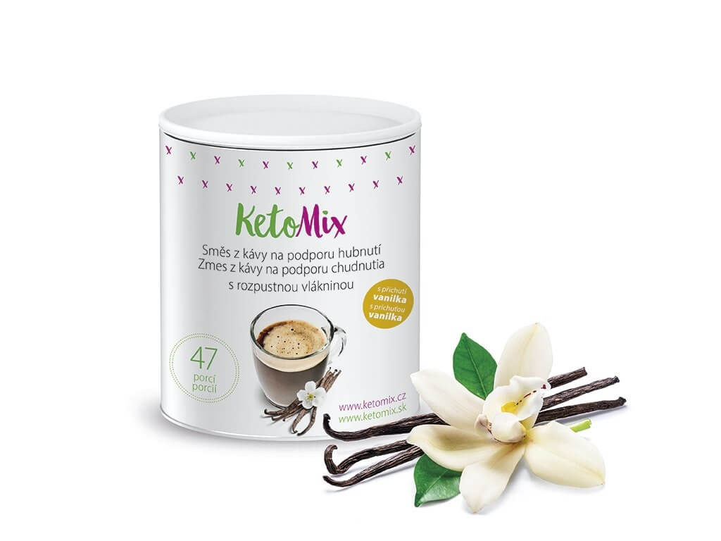Zobrazit detail výrobku KetoMix Instantní káva na podporu hubnutí s příchutí vanilky 94 g + 2 měsíce na vrácení zboží