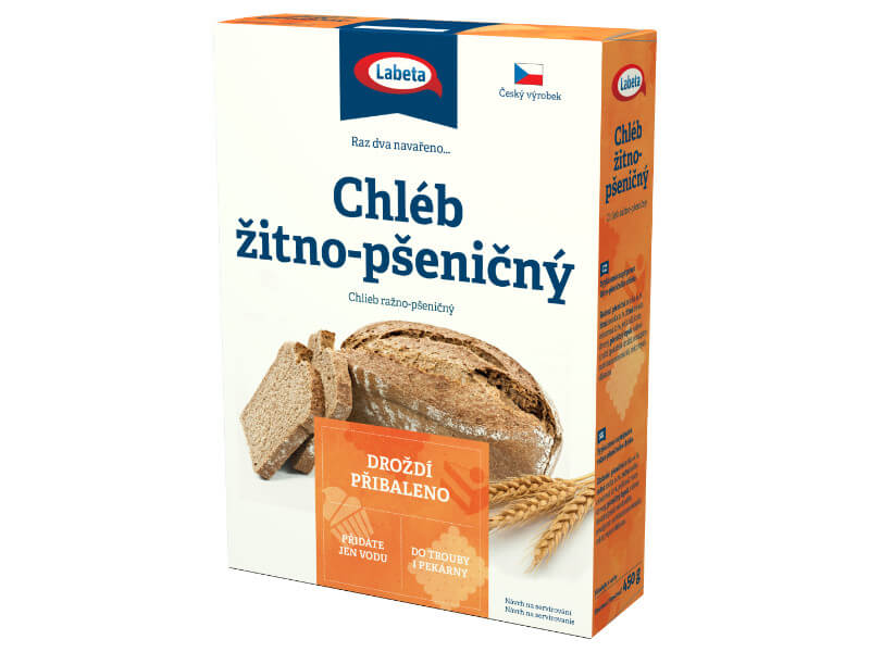 Zobrazit detail výrobku LABETA A.S. Chléb žitno-pšeničný 450 g + 2 měsíce na vrácení zboží