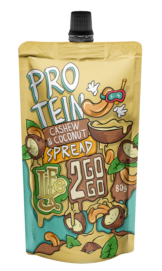 Zobrazit detail výrobku Lifelike Food 2GOGO protein cashew coconut 80 g + 2 měsíce na vrácení zboží
