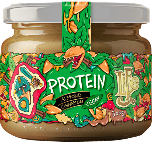 Zobrazit detail výrobku Lifelike Food Protein cinnamon vegan 300 g + 2 měsíce na vrácení zboží