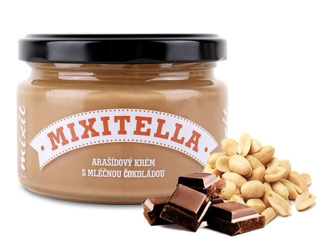 Zobrazit detail výrobku Mixit Mixitella - Arašídy s mléčnou čokoládou 250 g + 2 měsíce na vrácení zboží