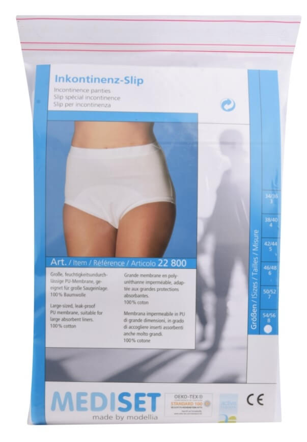 Zobrazit detail výrobku Mediset Inkontinenční dámské kalhotky s nepropustnou PU - membránou UNI 46/48 + 2 měsíce na vrácení zboží
