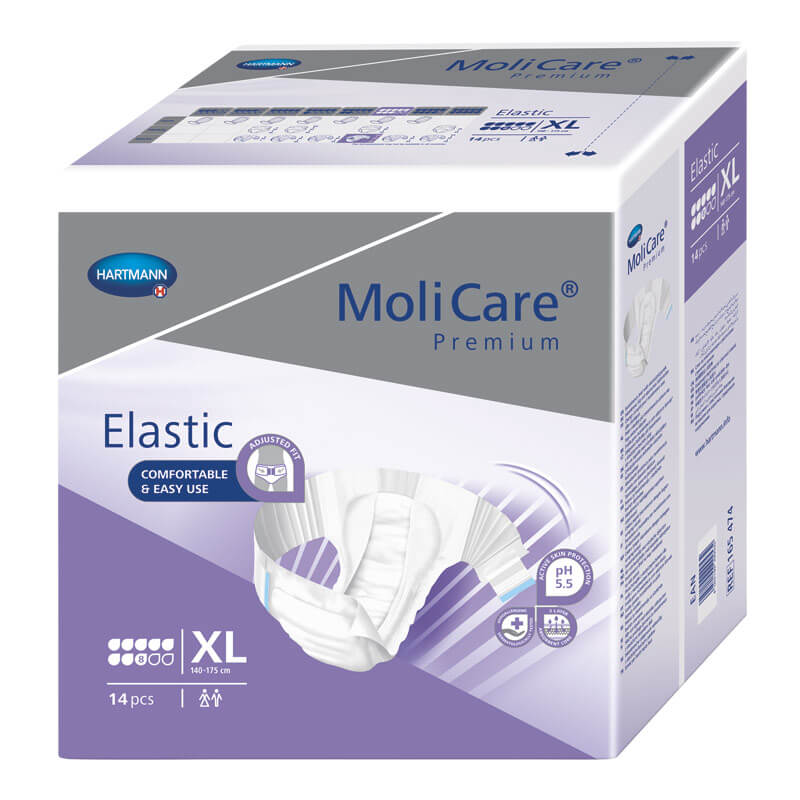 Zobrazit detail výrobku MoliCare MoliCare Elastic 8 kapek XL 14 ks + 2 měsíce na vrácení zboží