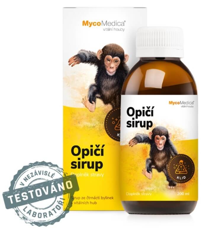 Zobrazit detail výrobku MycoMedica Opičí sirup 200 ml + pastelky ZDARMA + 2 měsíce na vrácení zboží