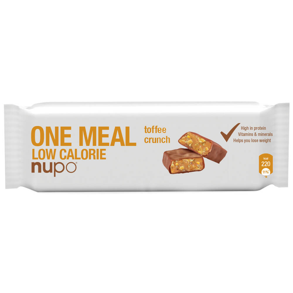 Zobrazit detail výrobku NUPO ONE MEAL tyčinka Křupavý karamel 65 g + 2 měsíce na vrácení zboží