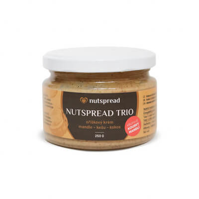 Zobrazit detail výrobku Nutspread Oříškový krém Trio ze tří druhů ořechů s křupavými mandlemi 250 g