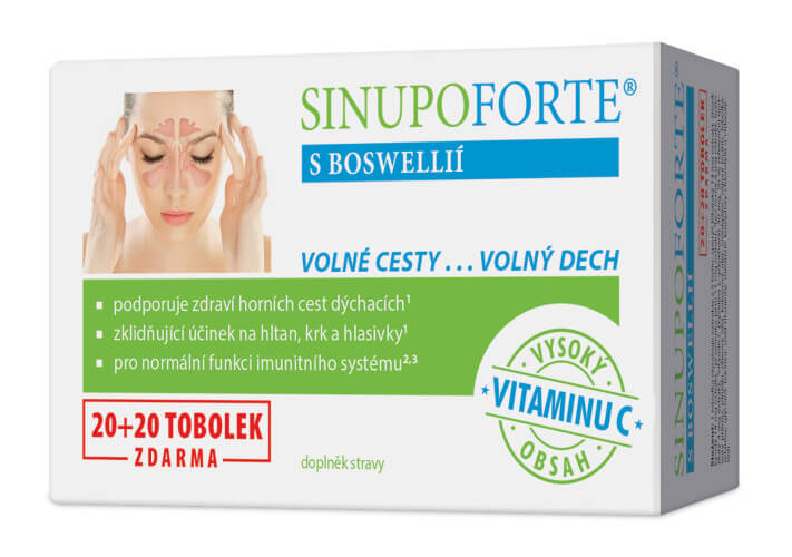 Zobrazit detail výrobku Simply You SINUPO Forte s Boswellií 20 + 20 tobolek + 2 měsíce na vrácení zboží