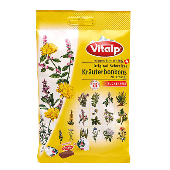 Zobrazit detail výrobku Topvet VITALP bylinné bonbony bez cukru 75 g + 2 měsíce na vrácení zboží