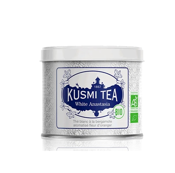 Kusmi Tea White Anastasia plechová dóza 90 g