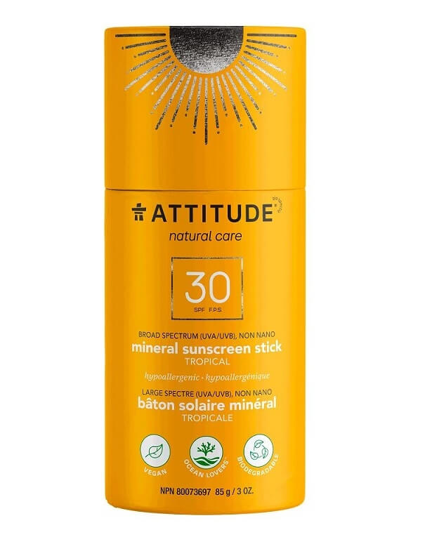 Zobrazit detail výrobku Attitude 100% minerální ochranná tyčinka na celé tělo SPF 30 -  Tropical 85 g + 2 měsíce na vrácení zboží