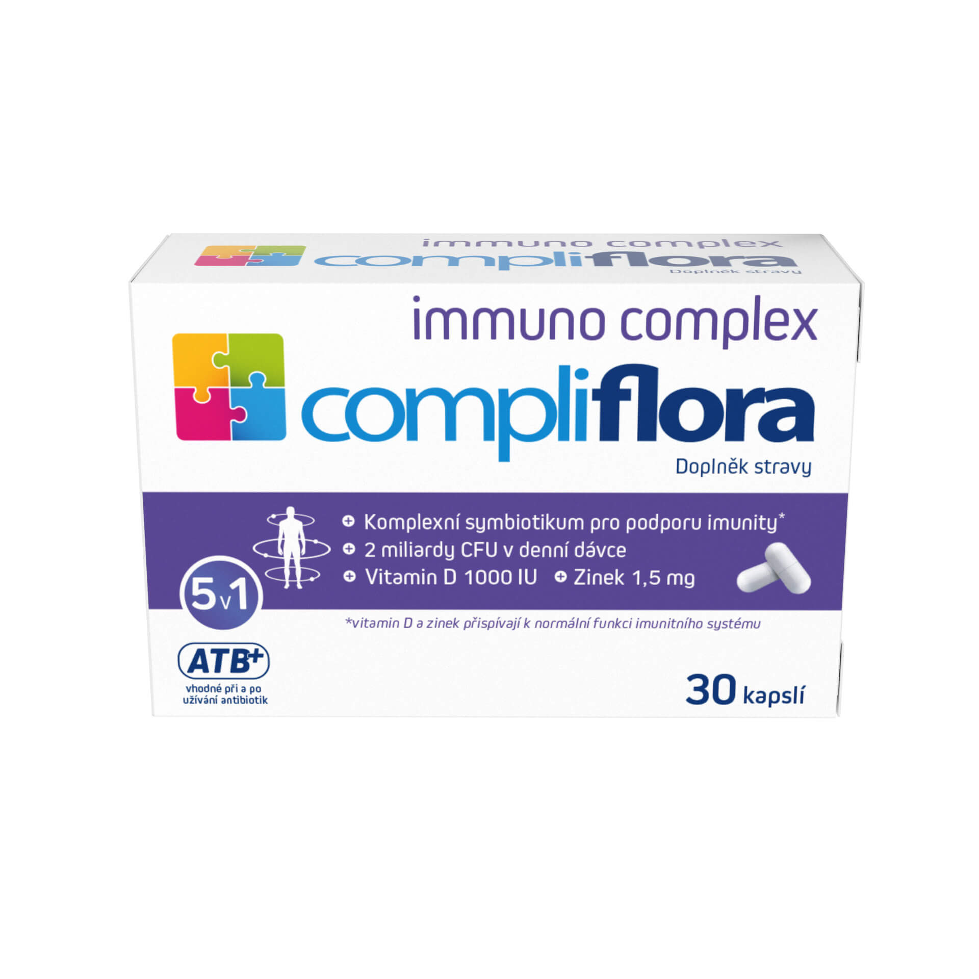 Zobrazit detail výrobku Compliflora Compliflora Immuno complex 30 kapslí + 2 měsíce na vrácení zboží