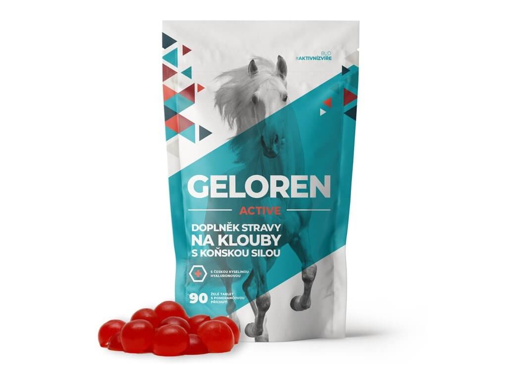 Aktivní zvíře Geloren ACTIVE 400 g 90 ks - kloubní výživa