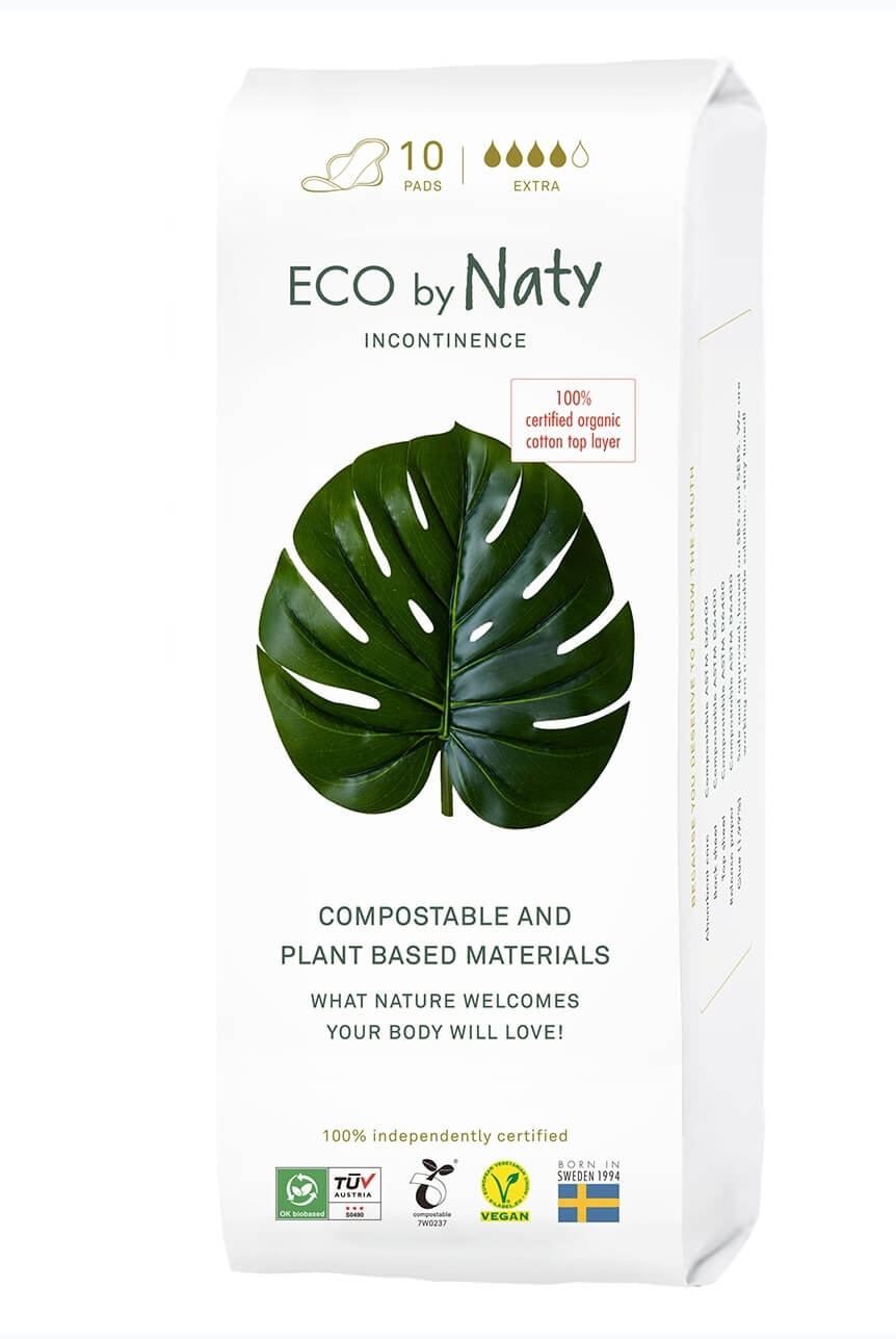 Zobrazit detail výrobku Eco by Naty Dámské ECO inkontinenční vložky Naty - extra (10 ks)