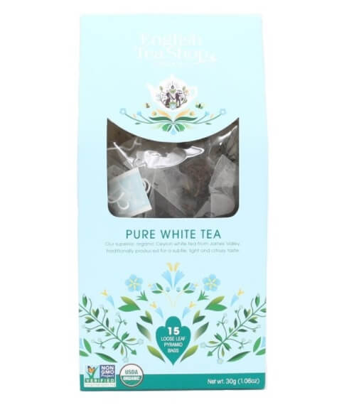 Zobrazit detail výrobku English Tea Shop Čistý bílý čaj 15 pyramidek sypaného čaje