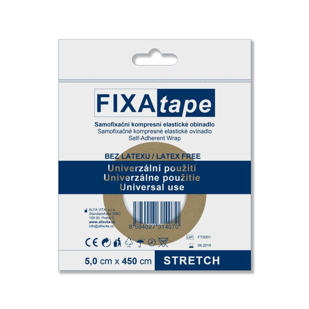 FIXAtape STRETCH 5,0 cm x 450 cm - samofixační elastické obinadlo + 2 měsíce na vrácení zboží