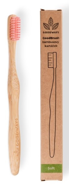 Zobrazit detail výrobku GoodWays GoodBrush bambusový kartáček Růžová + 2 měsíce na vrácení zboží