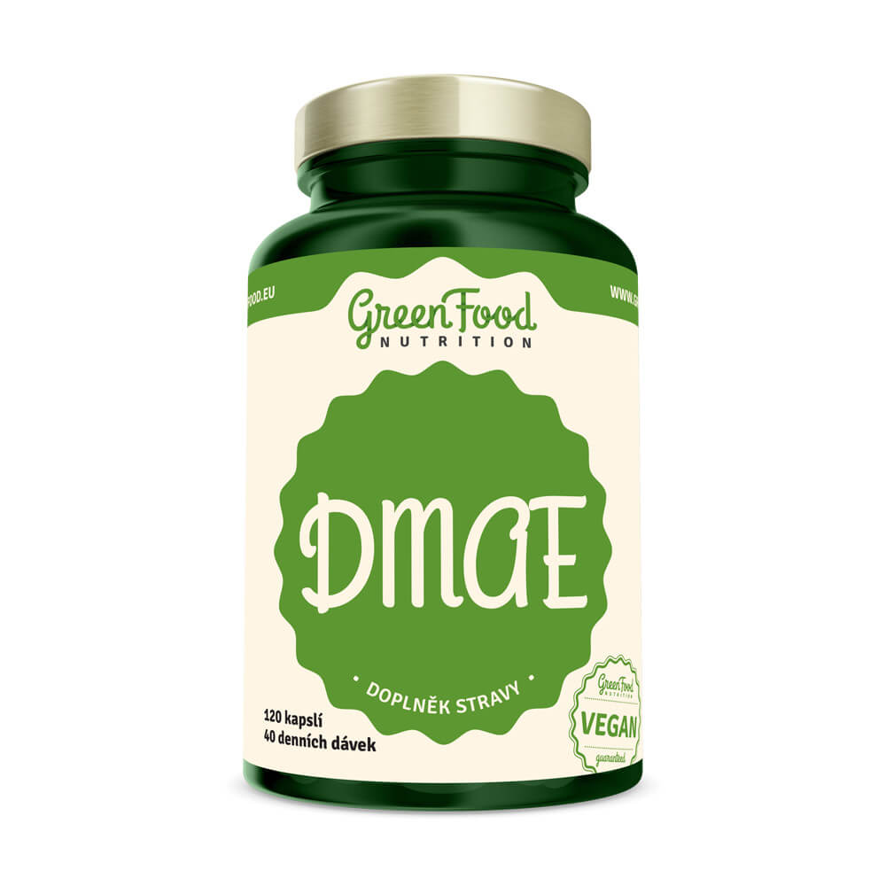 Zobrazit detail výrobku GreenFood Nutrition DMAE 120 kapslí + 2 měsíce na vrácení zboží