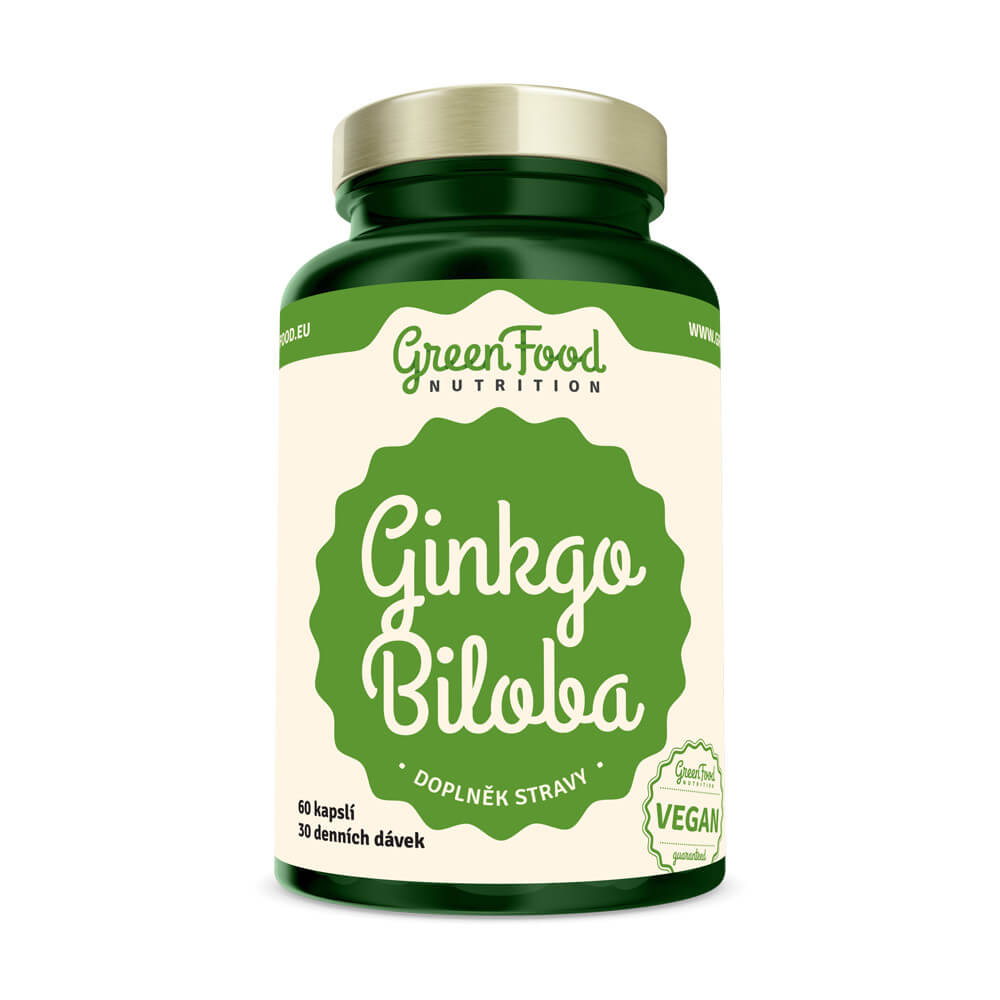 Zobrazit detail výrobku GreenFood Nutrition Ginkgo biloba 60 kapslí GF