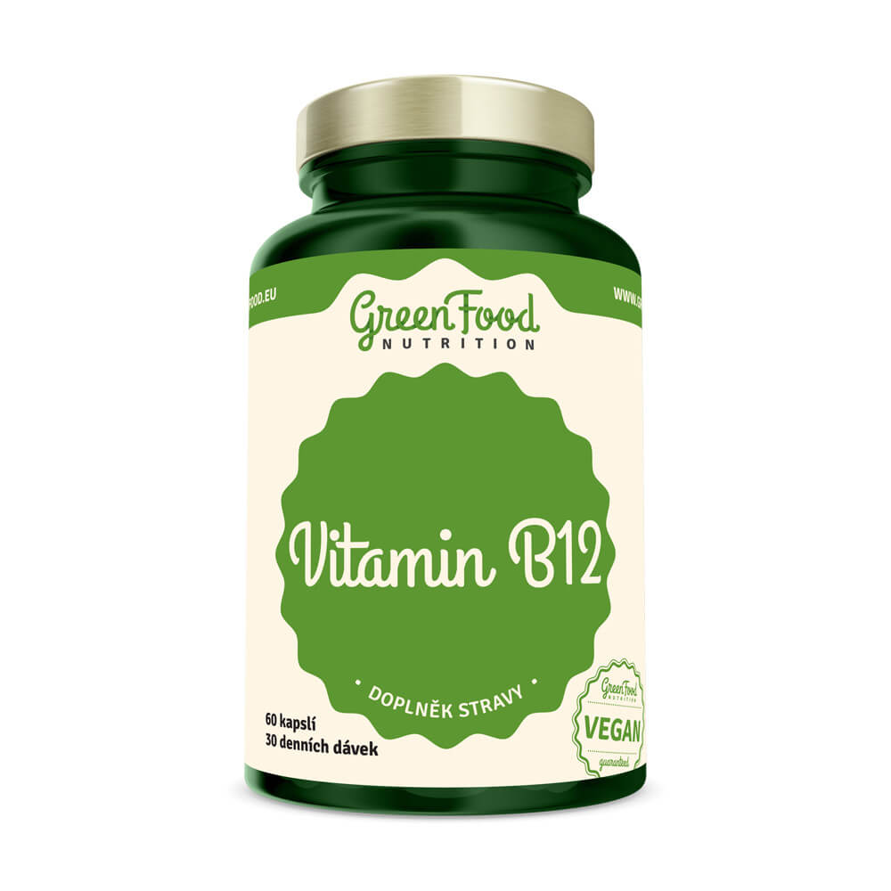 Zobrazit detail výrobku GreenFood Nutrition Vitamin B12 60 kapslí + 2 měsíce na vrácení zboží
