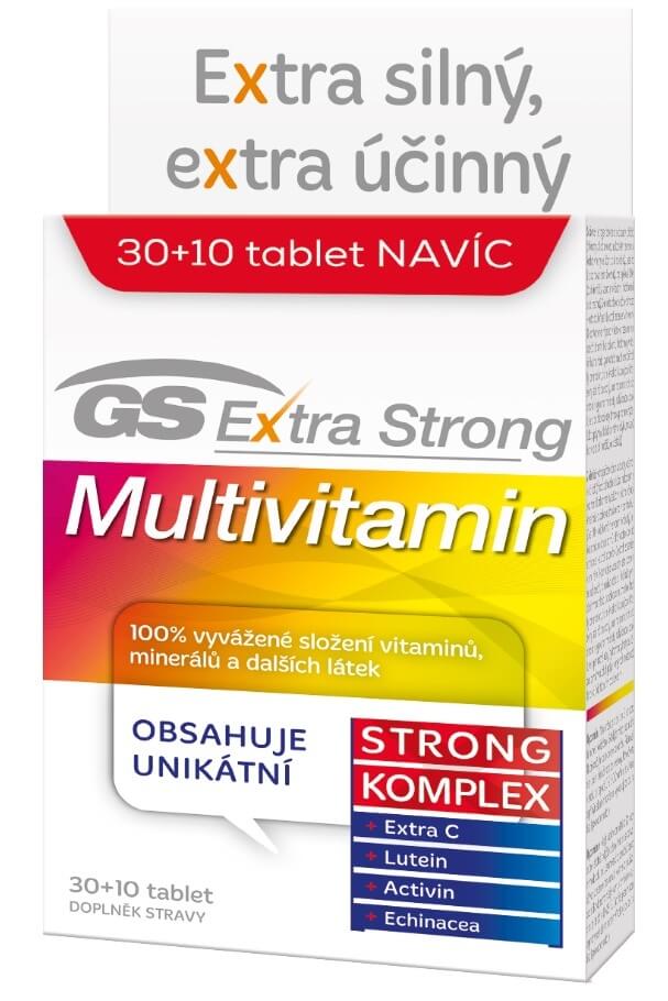 Zobrazit detail výrobku Green-Swan GS Extra Strong Multivitamin 30+10 tablet + 2 měsíce na vrácení zboží