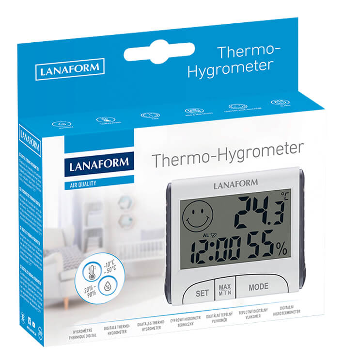 Zobrazit detail výrobku Lanaform Thermo-Hygrometer digitální teplo-vlhkoměr + 2 měsíce na vrácení zboží