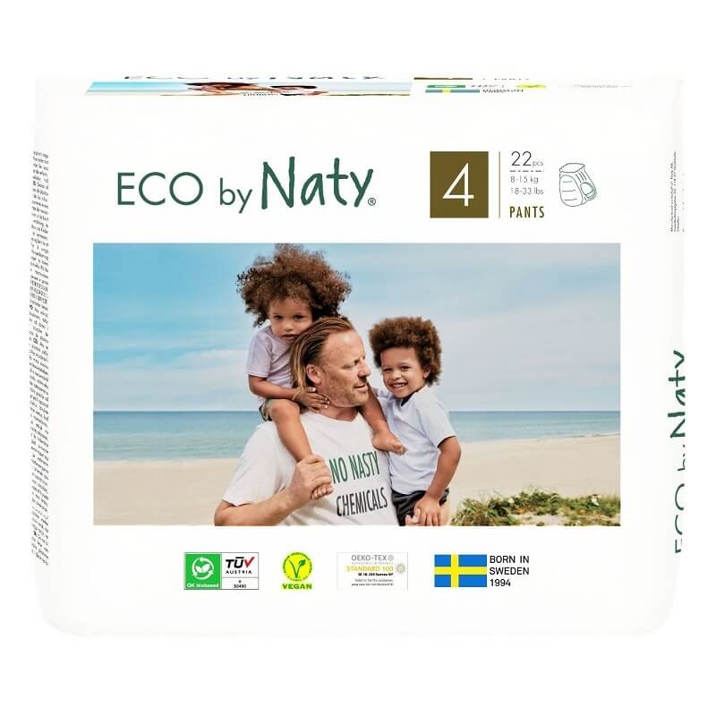 Zobrazit detail výrobku Eco by Naty Natahovací plenkové kalhotky Naty Maxi 8 - 15 kg 22 ks