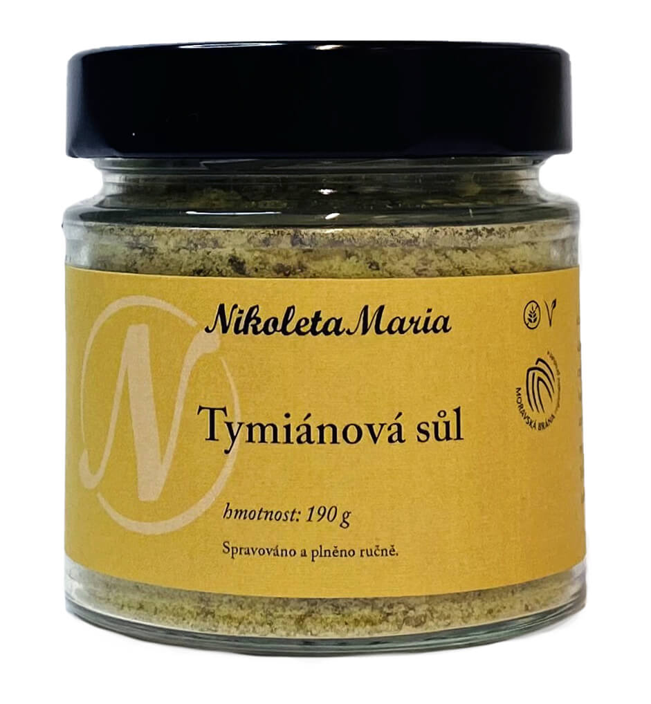 Zobrazit detail výrobku Nikoleta Maria Tymiánová sůl 190 g + 2 měsíce na vrácení zboží