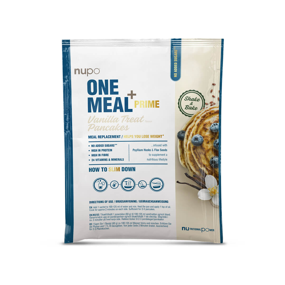 Zobrazit detail výrobku NUPO One Meal +Prime - Směs na lívance 60 g + 2 měsíce na vrácení zboží