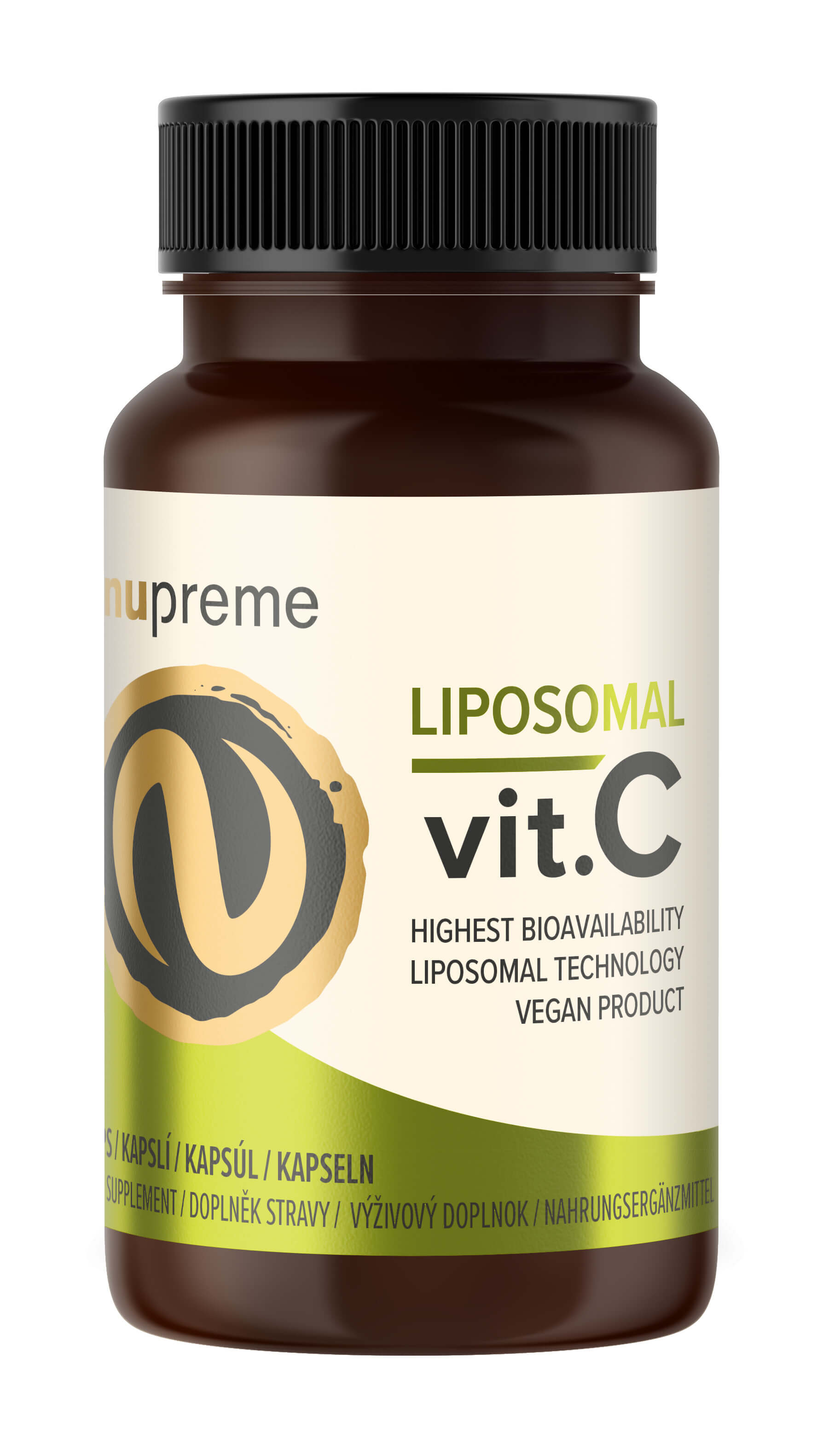Zobrazit detail výrobku Nupreme Liposomal Vitamín C 30 kapslí + 2 měsíce na vrácení zboží