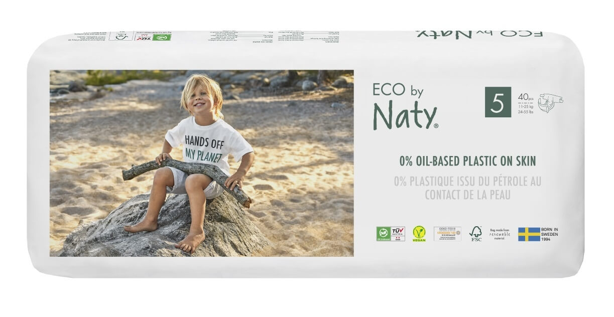 Zobrazit detail výrobku Eco by Naty Plenky Naty Junior 11 - 25 kg - ECONOMY PACK (40 ks)