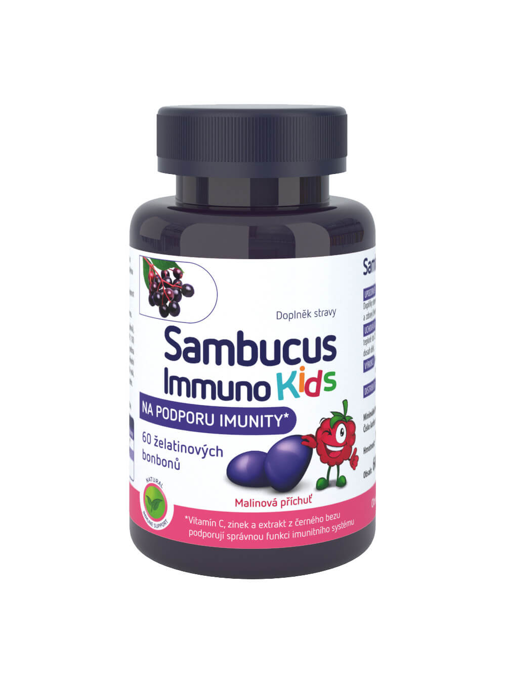 Zobrazit detail výrobku Sambucus Immuno Kids Sambucus Immuno Kids želatinové bonbony 60 kusů + 2 měsíce na vrácení zboží