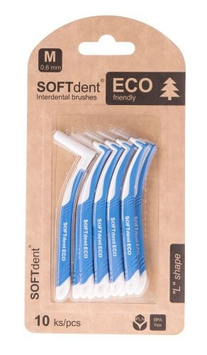 Zobrazit detail výrobku SOFTdent ECO mezizubní kartáček - M 0,6 mm, 10 ks + 2 měsíce na vrácení zboží